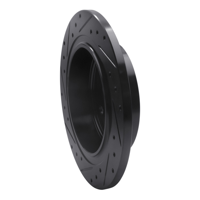 Chrysler Pacifica Brake Rotor (1) - Rear Right - R1 Concepts - Drilled & Slotted - Black - `04-`08